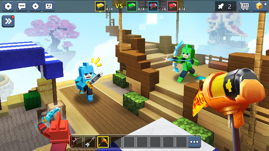 Bed Wars Lite (Мод Безлимитные ресурсы и быстрый старт) — скриншот 3