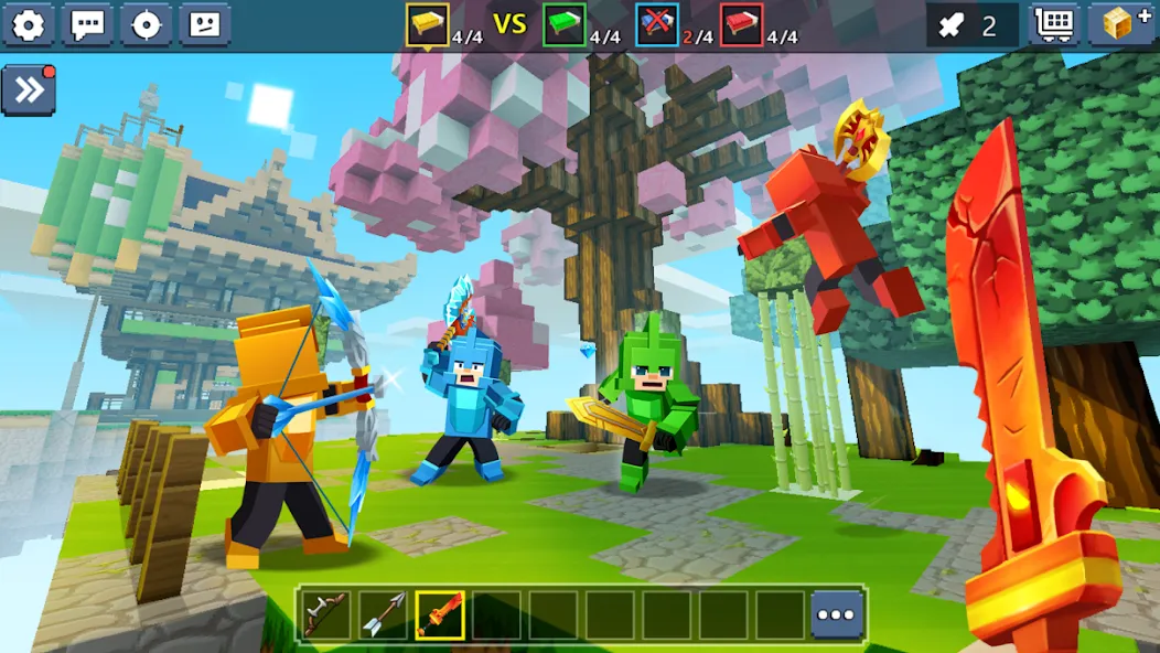 Bed Wars Lite (Мод Безлимитные ресурсы и быстрый старт) — скриншот 4
