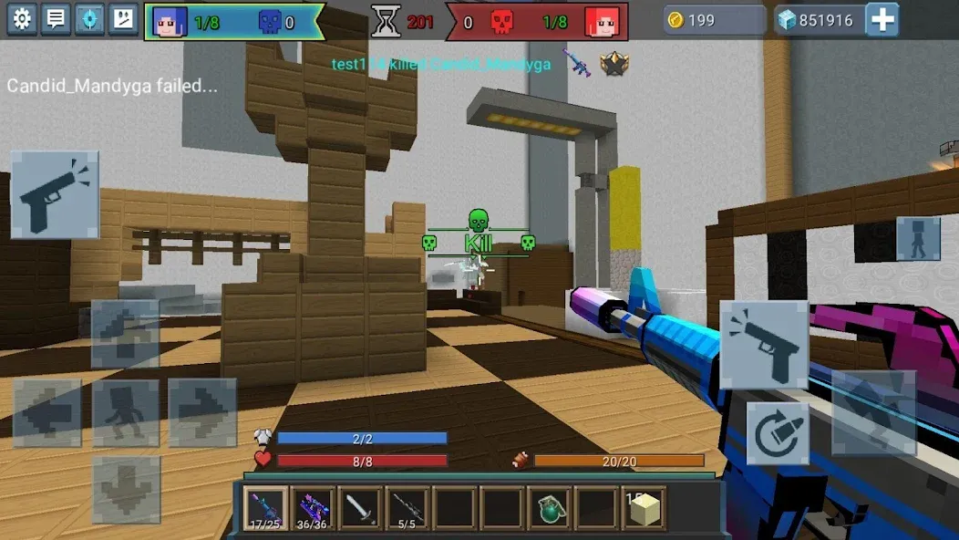 Build and Shoot MOD APK на Android — Безлимитные ресурсы и оружие — скриншот 4