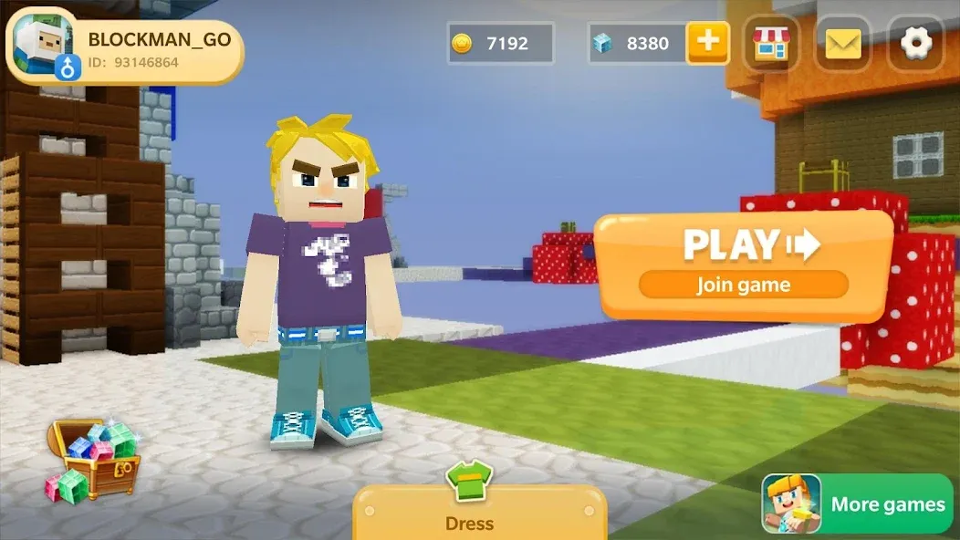 Скачать Sky Wars for Blockman Go на Android — Безлимитные ресурсы и усиленная броня — скриншот 1