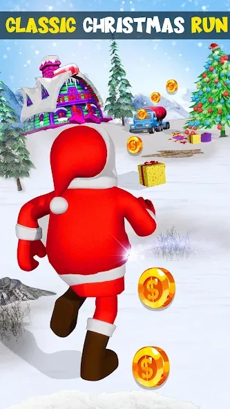 Xmas Santa Surfer Running Game — Взломанная версия (Безлимитные монеты и подарки) — скриншот 5 Xmas Santa Surfer Running Game — Взломанная версия (Безлимитные монеты и подарки) — скриншот 5