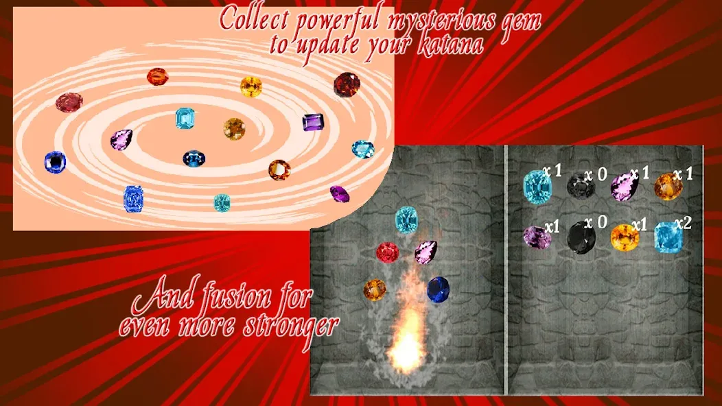 Katana Collection : blacksmith MOD APK — Безлимитные деньги и материалы — скриншот 2
