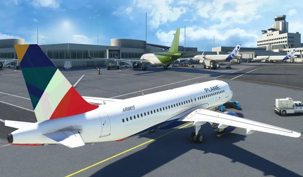 Скачать взлом Airport Games: Airplane Games на Андроид — Безлимитные деньги и топливо — скриншот 2 Скачать взлом Airport Games: Airplane Games на Андроид — Безлимитные деньги и топливо — скриншот 2