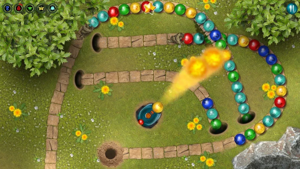 Скачать Marbles Garden — Модификация Безлимитные монеты и жизни — скриншот 2