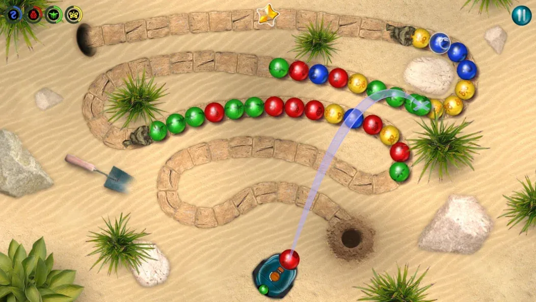 Скачать Marbles Garden — Модификация Безлимитные монеты и жизни — скриншот 3