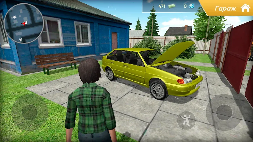 Взлом Lada 2114 Car Simulator — Безлимитные деньги и бензин — скриншот 1