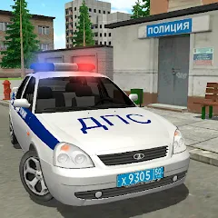 Скачать взломанную Приорик ДПС: Русская Полиция — Открыты все машины и безлимитные деньги