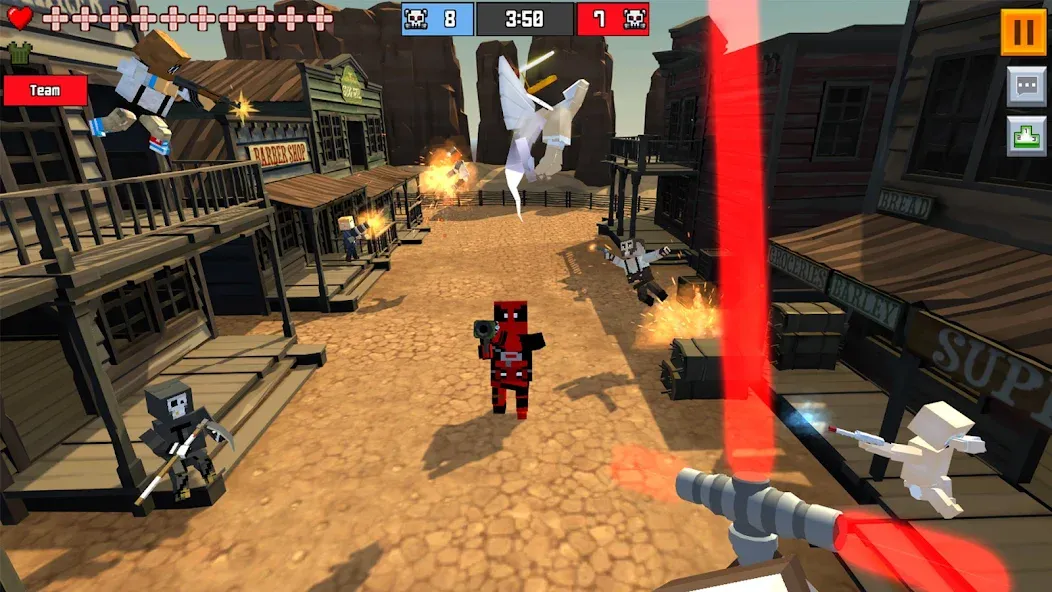 Pixel Fury Classic FPS Shooter MOD APK — Безлимитные патроны и здоровье — скриншот 1