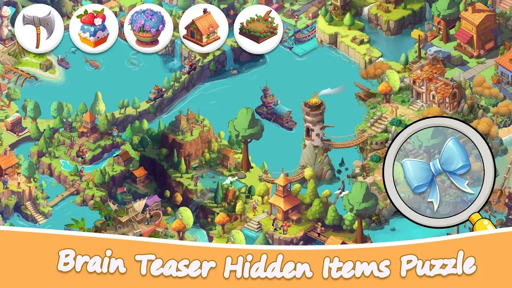 Взлом Find It Hidden Objects Games — Подсказки неограниченны и все уровни открыты — скриншот 2