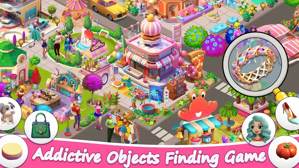 Взлом Find It Hidden Objects Games — Подсказки неограниченны и все уровни открыты — скриншот 4