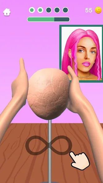 Sculpt People — Взломанная версия (Безлимитные деньги и ресурсы) — скриншот 2
