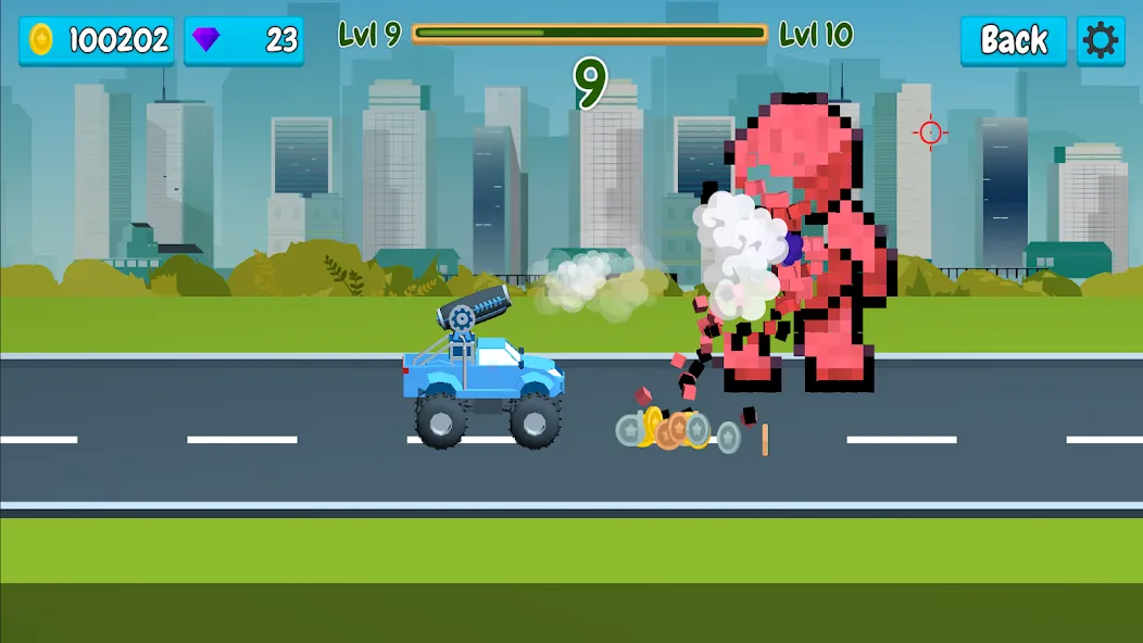 Rusher Crusher: Demolition! на Андроид — Безлимитные деньги и усиленное оружие — скриншот 3