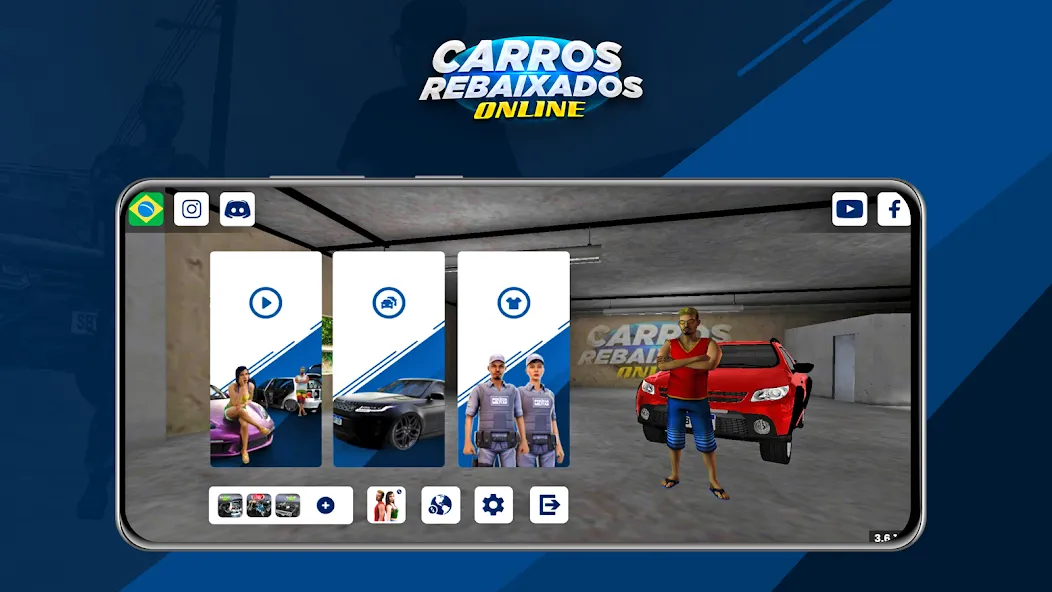 Скачать Carros Rebaixados Online — Последняя версия (Деньги и все машины открыты) — скриншот 1
