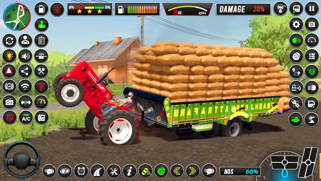Скачать Indian Tractor Simulator Games — Модификация Безлимитные деньги и топливо — скриншот 2