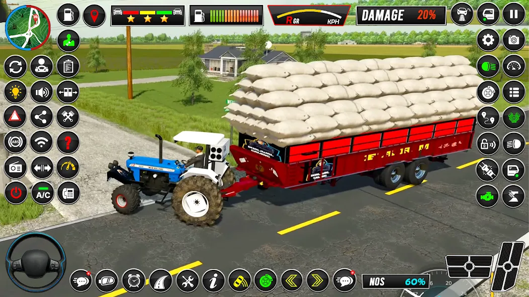 Скачать Indian Tractor Simulator Games — Модификация Безлимитные деньги и топливо — скриншот 3