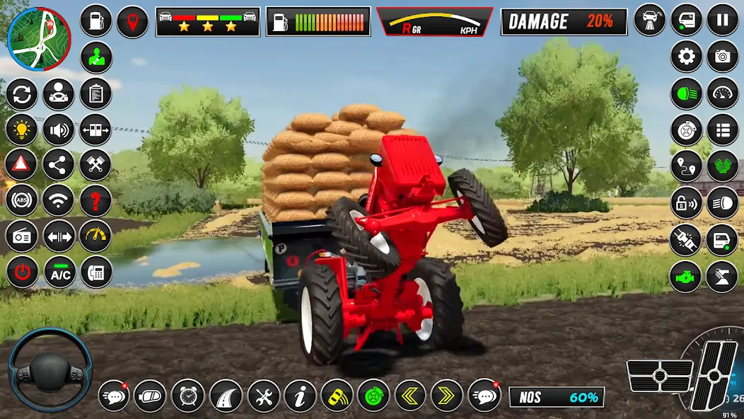 Скачать Indian Tractor Simulator Games — Модификация Безлимитные деньги и топливо — скриншот 4