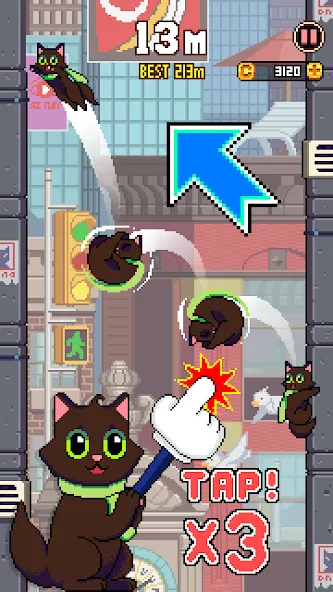 Скачать Cat Jump — Бесконечные прыжки и разблокированные уровни — скриншот 2