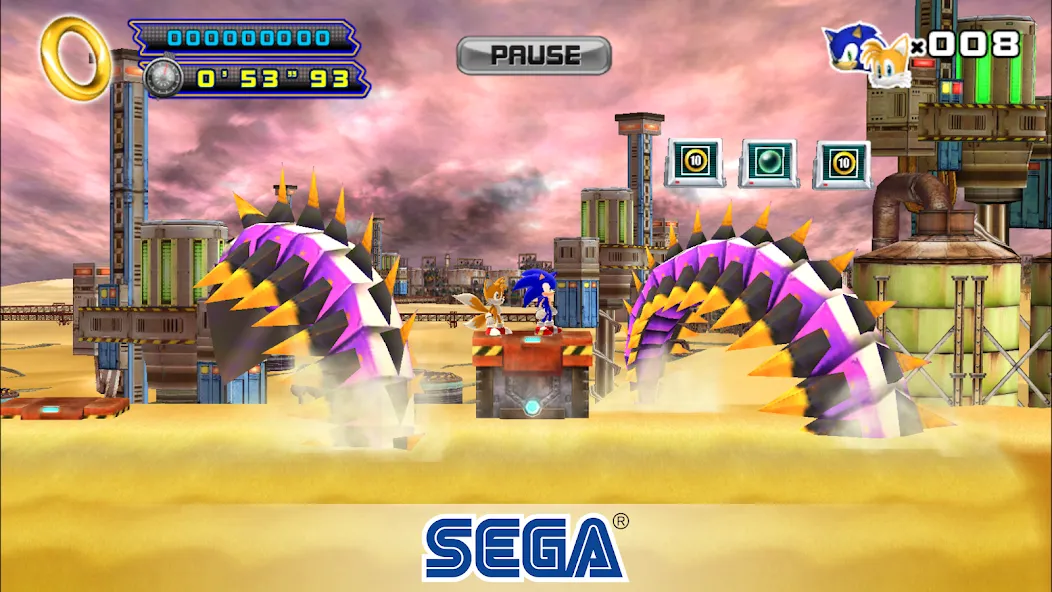 Sonic The Hedgehog 4 Ep. II MOD APK на Android — Безлимитные жизни и открыты все уровни — скриншот 4 Sonic The Hedgehog 4 Ep. II MOD APK на Android — Безлимитные жизни и открыты все уровни — скриншот 4