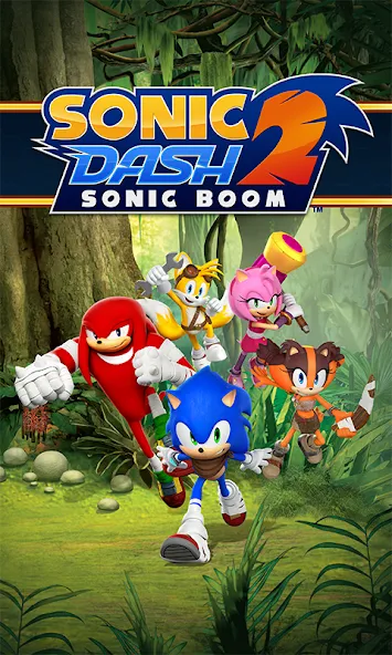 Скачать Sonic Dash 2: Sonic Boom Run на телефон — Безлимитные кольца и разблокированы персонажи — скриншот 1