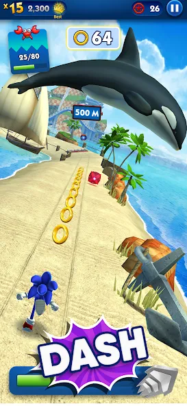 Sonic Dash - Endless Running — Взломанная версия (Безлимитные монеты и разблокированные персонажи) — скриншот 2 Sonic Dash - Endless Running — Взломанная версия (Безлимитные монеты и разблокированные персонажи) — скриншот 2