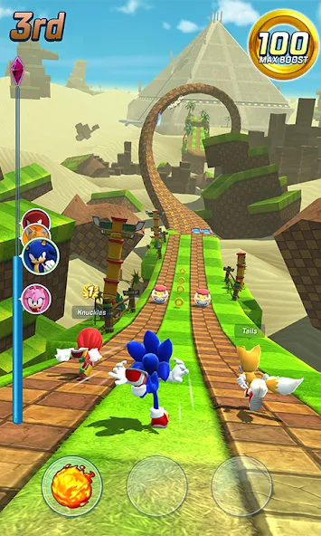 Скачать Sonic Forces - Running Game с модом — Безлимитные кольца и ускорение — скриншот 1