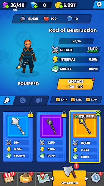 Mage Survivor — Взломанная версия (Безлимитная мана и усиленная магия) — скриншот 5
