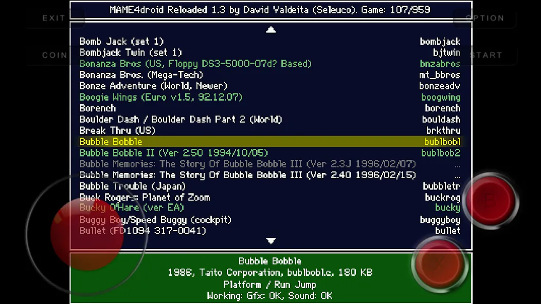Скачать MAME4droid (0.139u1] MOD APK — Улучшенная совместимость и быстрая загрузка — скриншот 1