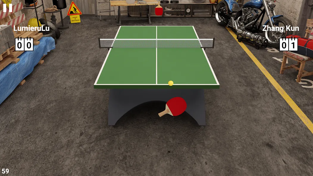 Virtual Table Tennis — Взломанная версия (Безлимитные монеты и все ракетки) — скриншот 1
