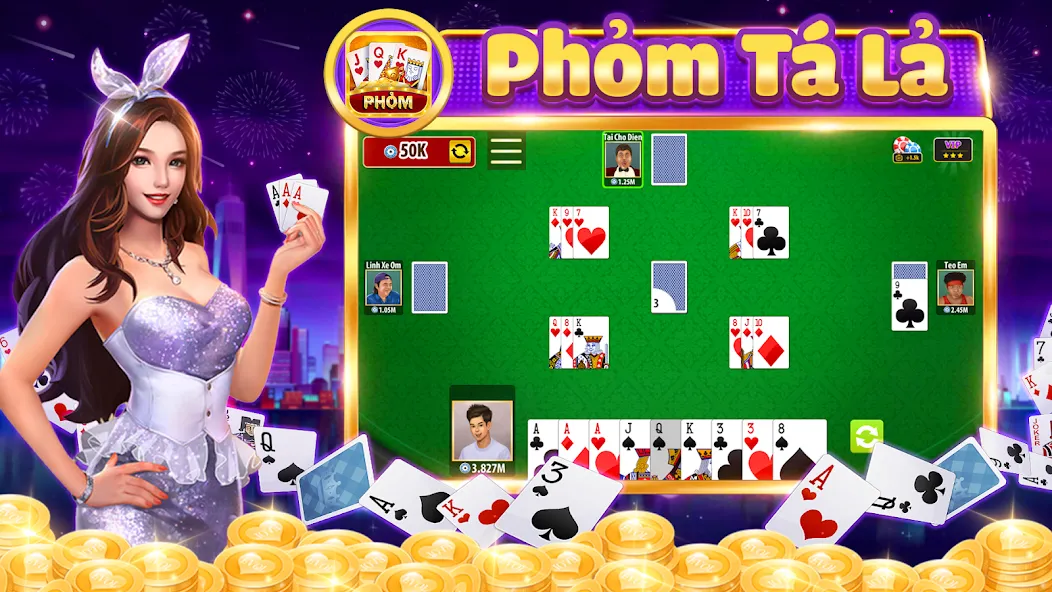 Phom, Ta la на Андроид — Мод Безлимитные монеты и подсказки — скриншот 1