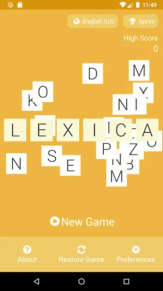 Скачать Lexica MOD APK — Бесконечные подсказки и отмена ходов — скриншот 1