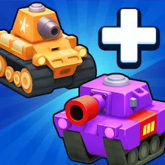 Скачать Merge Tanks - Battle Game с модом — Много денег и мощные танки