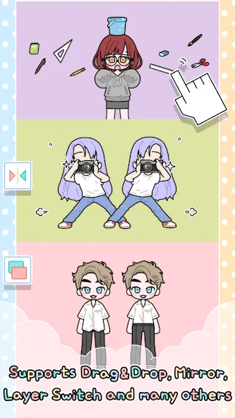 Скачать взлом Pastel Friends : Dress Up Game на Андроид — Разблокированы все наряды и аксессуары — скриншот 3