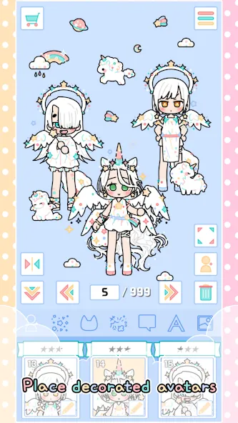 Скачать взлом Pastel Friends : Dress Up Game на Андроид — Разблокированы все наряды и аксессуары — скриншот 4