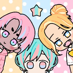 Скачать взлом Pastel Friends : Dress Up Game на Андроид — Разблокированы все наряды и аксессуары