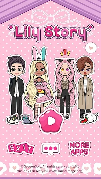 Lily Story : Dress Up Game (Мод Все наряды и аксессуары открыты) — скриншот 1
