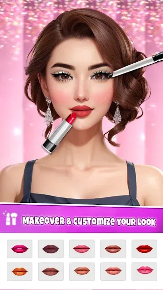 Fashion Artist: Makeup Game MOD APK — Безлимитные деньги и все наряды — скриншот 1 Fashion Artist: Makeup Game MOD APK — Безлимитные деньги и все наряды — скриншот 1