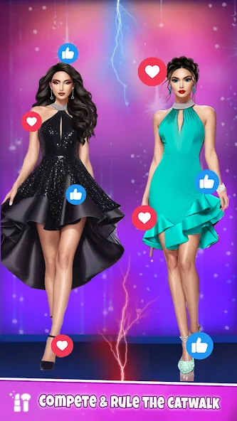 Fashion Artist: Makeup Game MOD APK — Безлимитные деньги и все наряды — скриншот 2 Fashion Artist: Makeup Game MOD APK — Безлимитные деньги и все наряды — скриншот 2