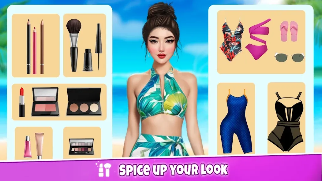 Fashion Artist: Makeup Game MOD APK — Безлимитные деньги и все наряды — скриншот 5 Fashion Artist: Makeup Game MOD APK — Безлимитные деньги и все наряды — скриншот 5