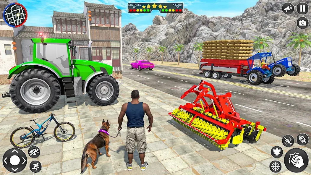 Скачать Indian Tractor Driving Game 3D с модом — Безлимитные деньги и топливо — скриншот 1