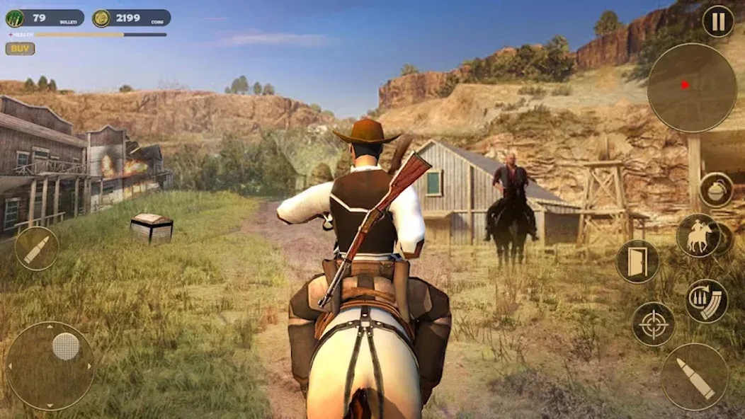 West Cowboy - Gunfighter Game на Андроид — Много денег и патронов — скриншот 3