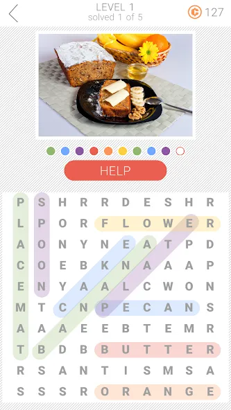 Скачать 10x10 Word Search — Модификация Без рекламы и подсказки доступны — скриншот 3