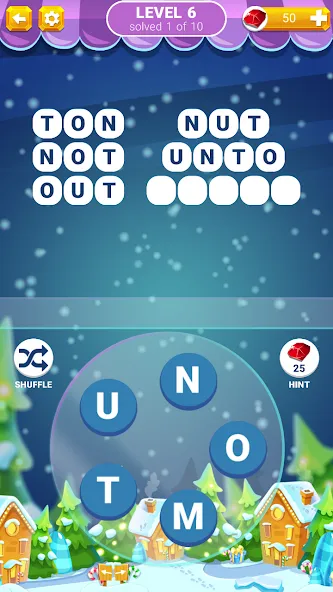 Скачать Word Connection: Puzzle Game на телефон — Безлимитные подсказки и уровни — скриншот 1