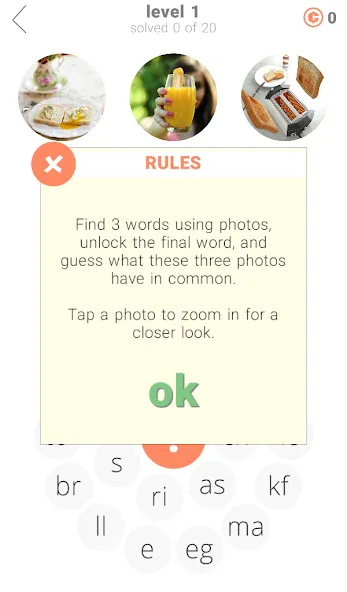 3 Circles: Word Game — Взломанная версия (Безлимитные подсказки и монеты) — скриншот 2