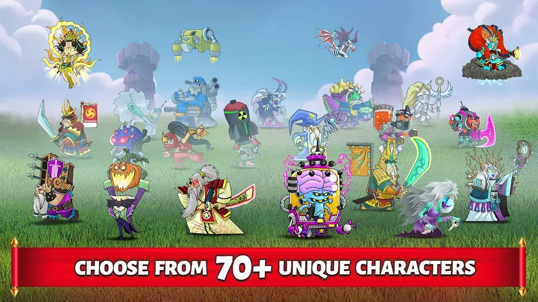 Скачать Tower Conquest: Tower Defense — Модификация Безлимитные деньги и открыты все уровни — скриншот 1