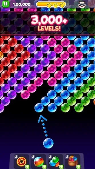 Взлом Bubble Shooter: Panda Pop! — Безлимитные жизни и монеты — скриншот 2