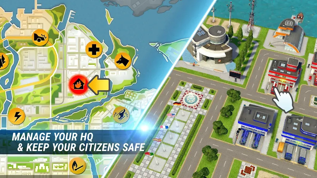 Скачать EMERGENCY HQ: rescue strategy (Мод: Безлимитные деньги и ресурсы) на Андроид — скриншот 5