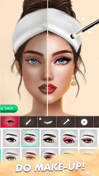 Скачать Makeup, Fashion Dress up Games MOD APK — Безлимитные деньги и все наряды — скриншот 1