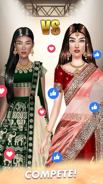Скачать Makeup, Fashion Dress up Games MOD APK — Безлимитные деньги и все наряды — скриншот 2