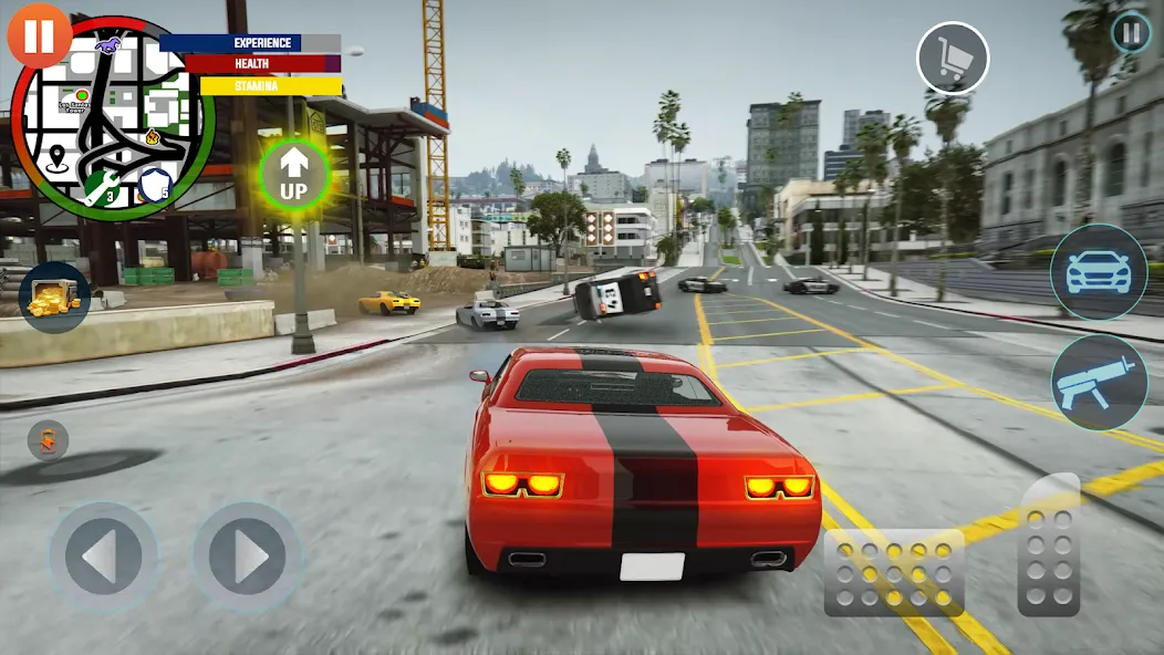 Скачать Gangster Games Crime Simulator с модом — Безлимитные деньги и оружие — скриншот 5