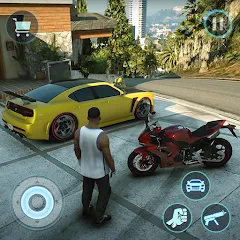 Скачать Gangster Games Crime Simulator с модом — Безлимитные деньги и оружие
